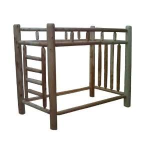   Cedar Rustic Log Furniture Bunk Beds Size Twin/Twin 