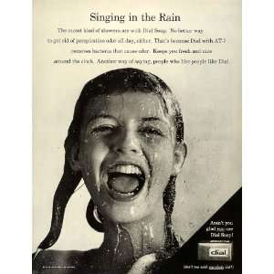  1962 Ad Antibacterial Dial AT7 Soap Girl Rain Singing 