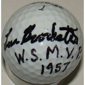  Lew Burdette SIGNED Baseball Golf Ball BRAVES Sports 