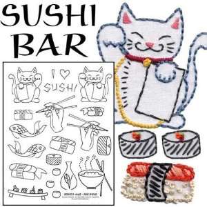  Sublime Stitches Sushi Bar Embroidery Transfer By The Each 