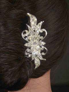 New Bridal crystal Rhinestone Headpiece Headdress Hair tiara Comb RB73 
