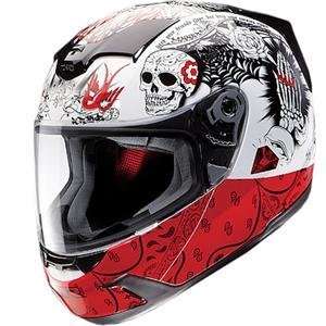  Z1R Venom Molotov Helmet   X Small/White/Red Automotive