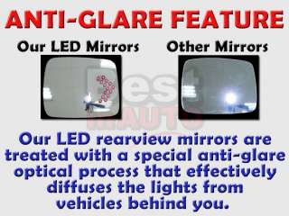 Passenger PS Right RH Red Light LED Turn Signal Mirror Side Glass GM 