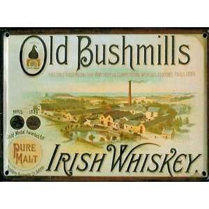  Bushmills Distillery metal postcard / mini sign