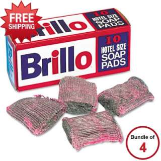 Brillo Steel Wool Soap Pad   PUXW240000   4 Item Bundle  