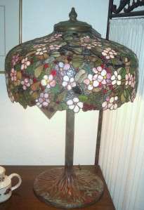 Spreading Cherry Tree Tiffany Lamp  