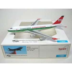    Herpa Evergreen 747 100 1/500 Supertanker (**) Toys & Games