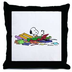 Snoopy Gifts Holiday Throw Pillow by 