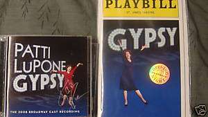   CD GYPSY Playbill Patti Lupone Broadway Cast New 610583243123  