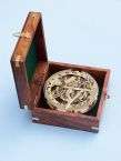 Brass Round Sundial Compass 6 Nautical Compasses  