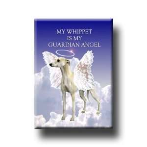  Whippet Guardian Angel Fridge Magnet 