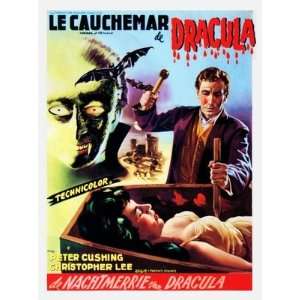  Retro Movie Prints Horror of Dracula   Movie Print 