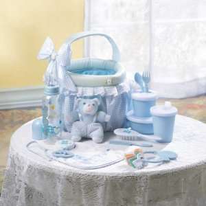 BABY GIFT BASKET SET IN BLUE 