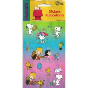 Peanuts Snoopy Music Scrapbook Stickers (PUAR1)