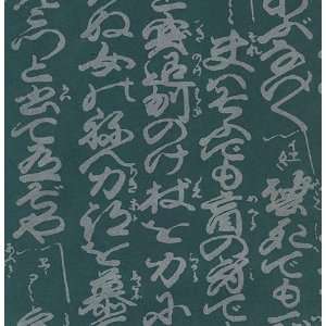  Hogodaiyou Paper  Green with Large Silver Text 23.5x37 