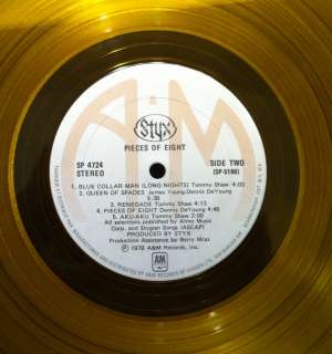 STYX pieces of eight LP mint  1978 Gold Wax Canada  