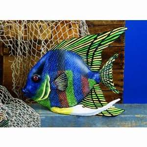  Museum Quality Rainbow Scalare Tropical Fish Statue, 14 