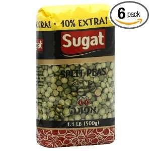 Sugat Split Peas, 1.1 pounds (Pack of 6)  Grocery 