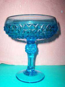 tall,6Diam.Turquoise Compote/Candy Dish  