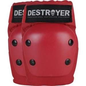  Destroyer Recreation Red Large Elbow Skateboard Pads 