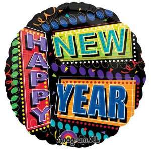  Happy New Year Neon Signs Lights 18 Mylar Balloon 