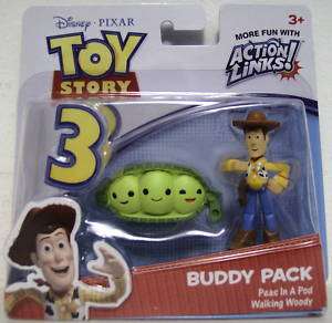 PEAS IN A POD & WOODY Toy Story 3 Buddy Pack Figures  