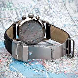POLJOT Buran 3133 Fliegerchronograph russian mechanical NOS watch 