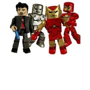  Marvel Minimates Box Set Iron Man Through the Ages 4 Pack 