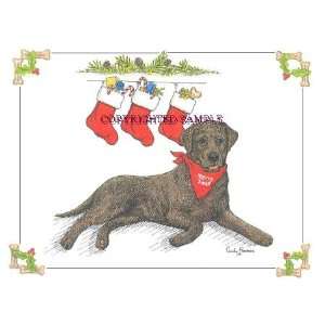 Labrador Retriever   Christmas Design by Cindy Farmer 