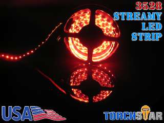 16.4FT 3528 RED 360LEDs Streamy LED Strip & Remote  