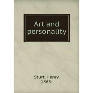  Art and personality Henry, 1863  Sturt Books