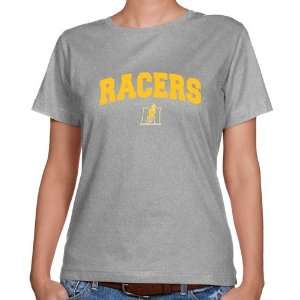   Murray State Racers Ladies Ash Logo Arch Classic Fit T shirt  Sports