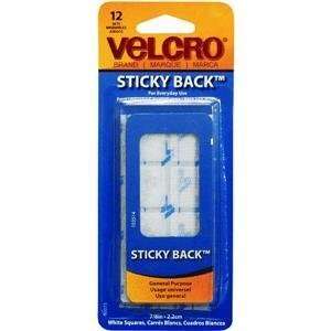  Velcro(R) brand Sticky Back(R) Squares White 7/8 Inch 