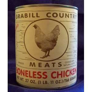 Grabill Canned Boneless Chicken Chunks   27 oz  Grocery 