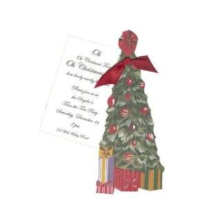 Stevie Streck Designs HD698 Christmas Tree, Ribbon Tag without Glitter