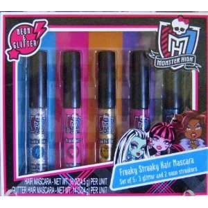Mattel Monster High Freaky Streaky Hair Mascara Neon & Glitter 5 Pack