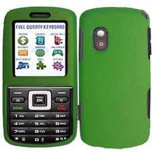 Straight Talk Samsung T401G Rubberized Hard Cover Case Neon Green