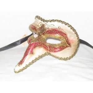  Red Capitano S. Marco Venetian Nose Mask