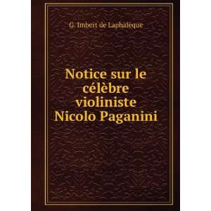   Nicolo Paganini G. Imbert de LaphalÃ¨que  Books