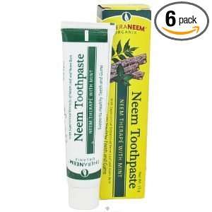 Theraneem Organix Neem Mint Toothpaste Travel Size, 0.5 Ounce (Pack of 