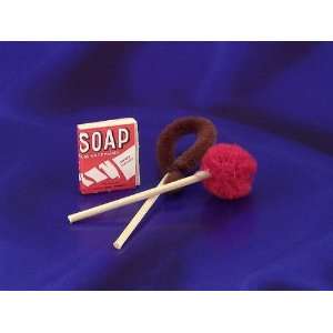  Dollhouse Miniature Soap/Scrub Brushes Toys & Games