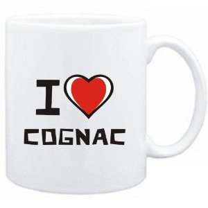  Mug White I love Cognac  Drinks