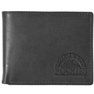  Pangea MLB Colorado Rockies Black Leather Wallet Sports 