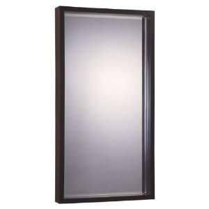  62 Wood Black Gesso Rect, Wall Beveled Mirror Frame