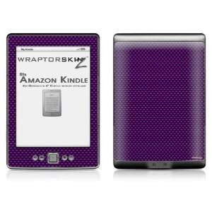 Carbon Fiber Purple Skin (fits  Kindle 4   6 display, no 