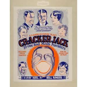 1927 Ad Cracker Jack Silent Film Reel Comedy Columbia   Original Print 