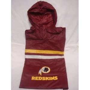   Washington Redskins Rainwear Hooded Poncho Size Big