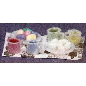  Dollhouse Miniature Easter Egg Coloring Set Toys & Games