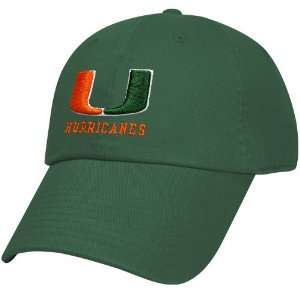 Nike Miami Hurricanes Green 3D Campus Hat  Sports 