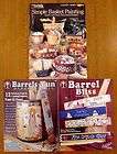 Booklets On Barrel Staves & Baskets Wooden Painting 